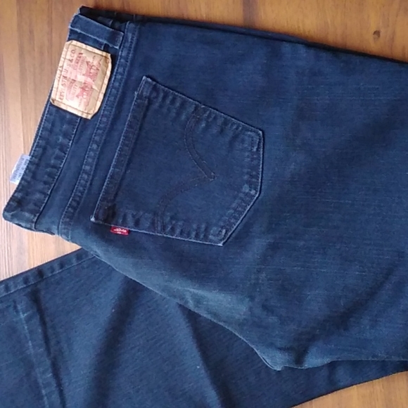Sale! COPY Levi's 545 Low Boot Cut Dark Denim Jeans 16 M - Picture 6 of 11